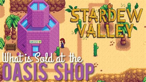 the oasis stardew valley|What is Sold at the Oasis in Stardew Valley .